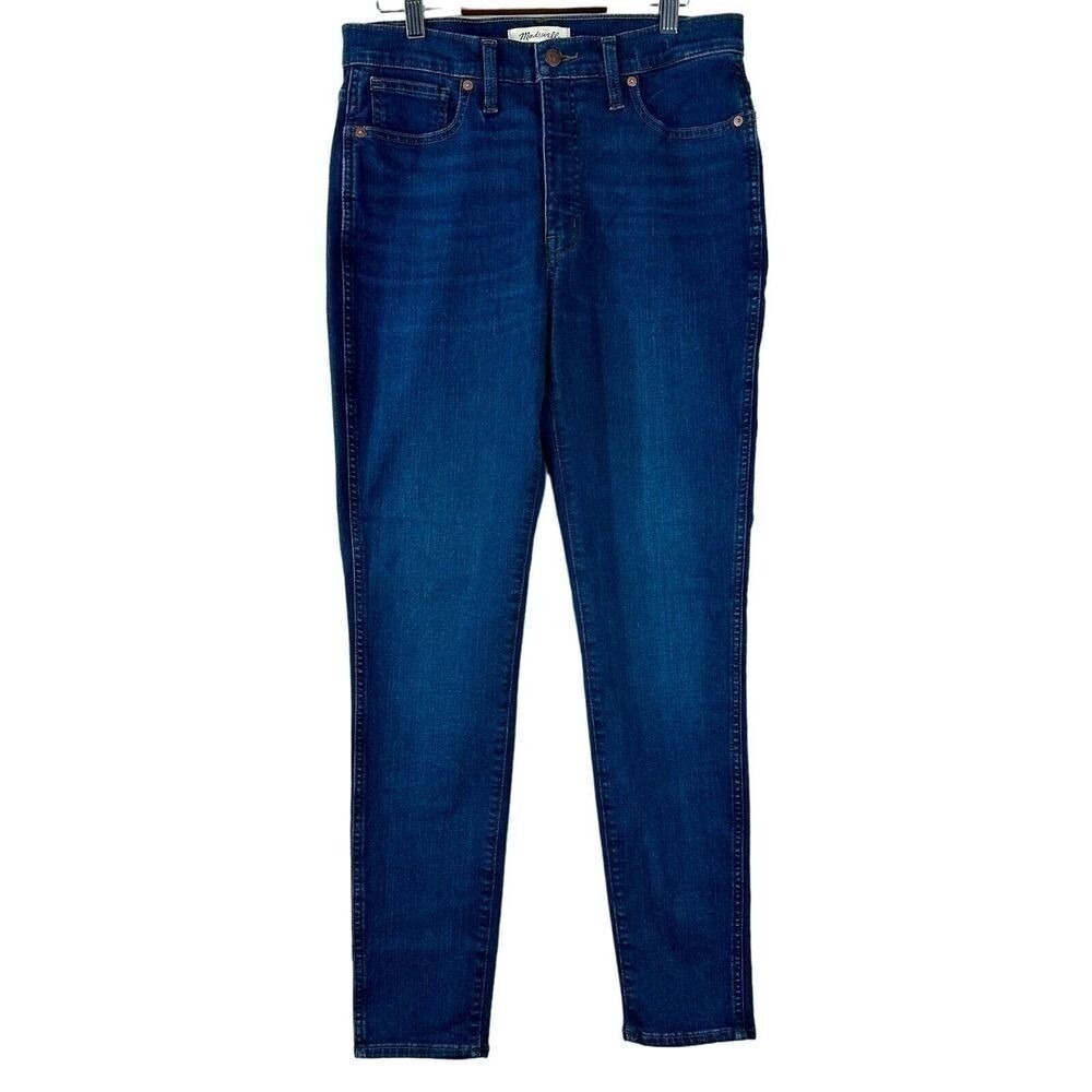 Madewell 10 High-Rise Skinny Jeans Womens 29 Dark Indigo Blue Stretch Denim